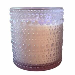 Foundry Candle Co Sugared Citron 4.9oz Scented Candle Hobnail Textured Glass Jar